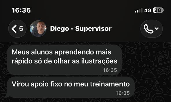 Depoimento real de Diego, supervisor