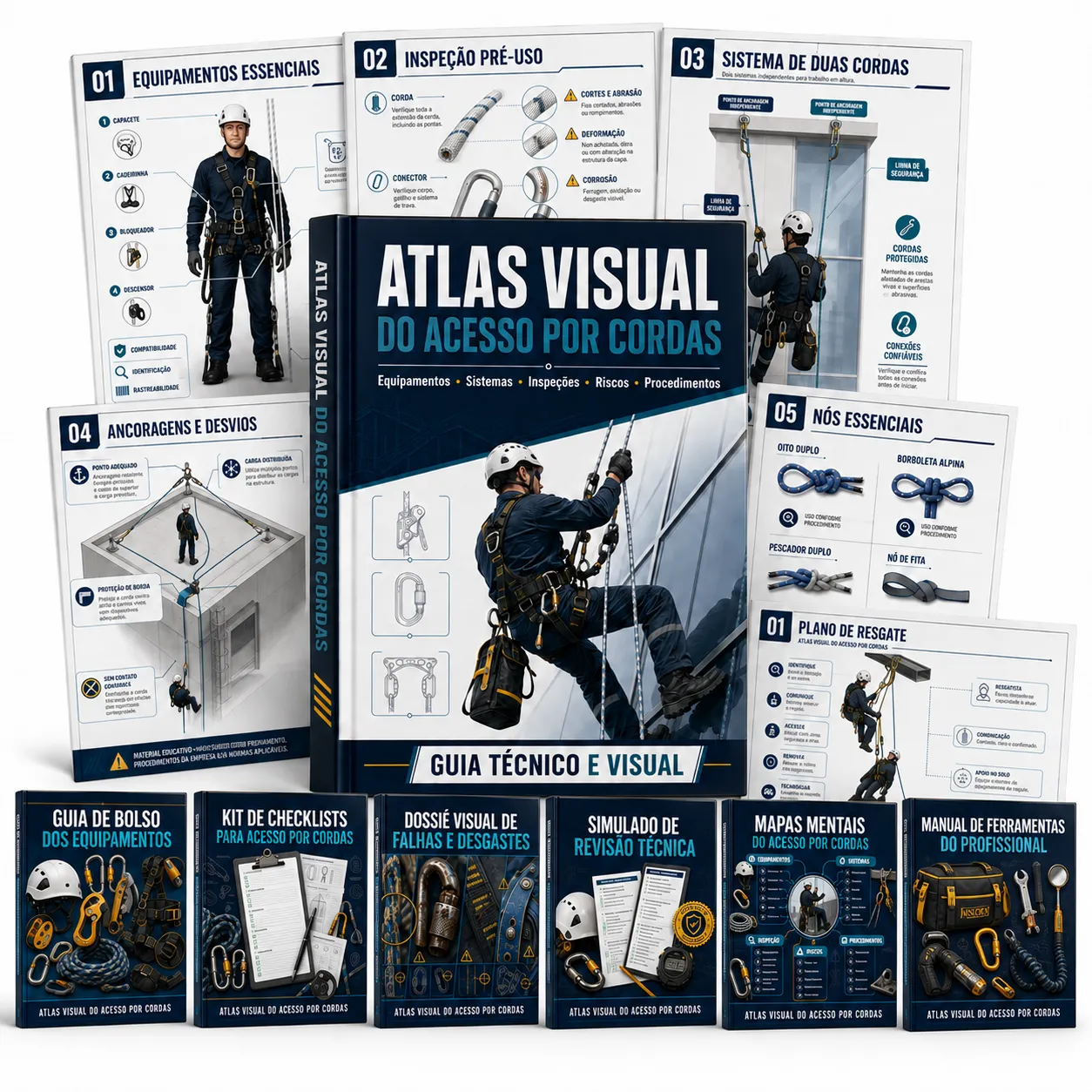 Atlas Visual do Acesso por Cordas com mais de 300 fichas