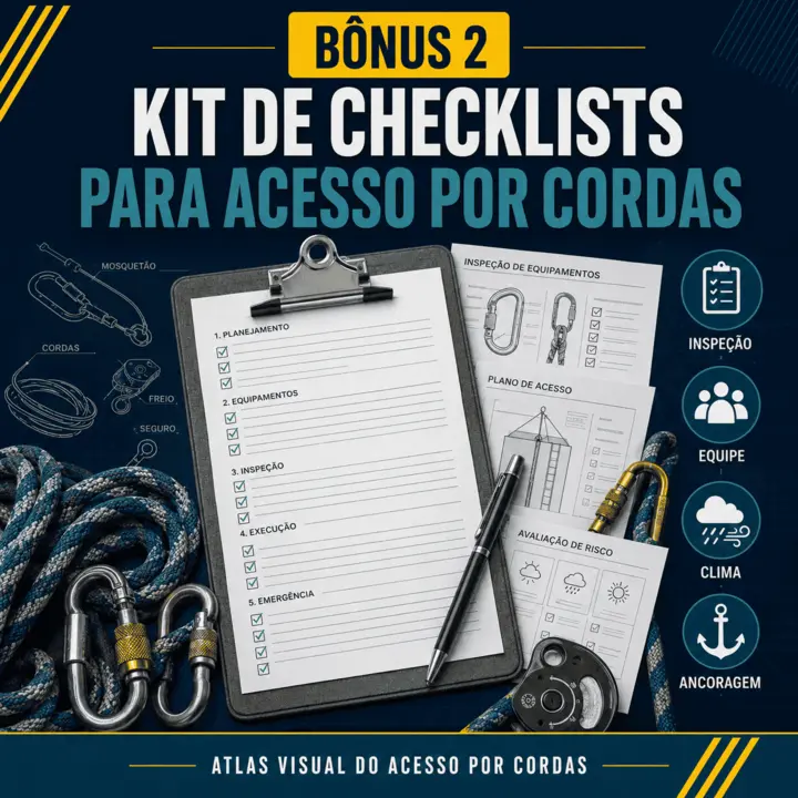 Kit de Checklists para Acesso por Cordas